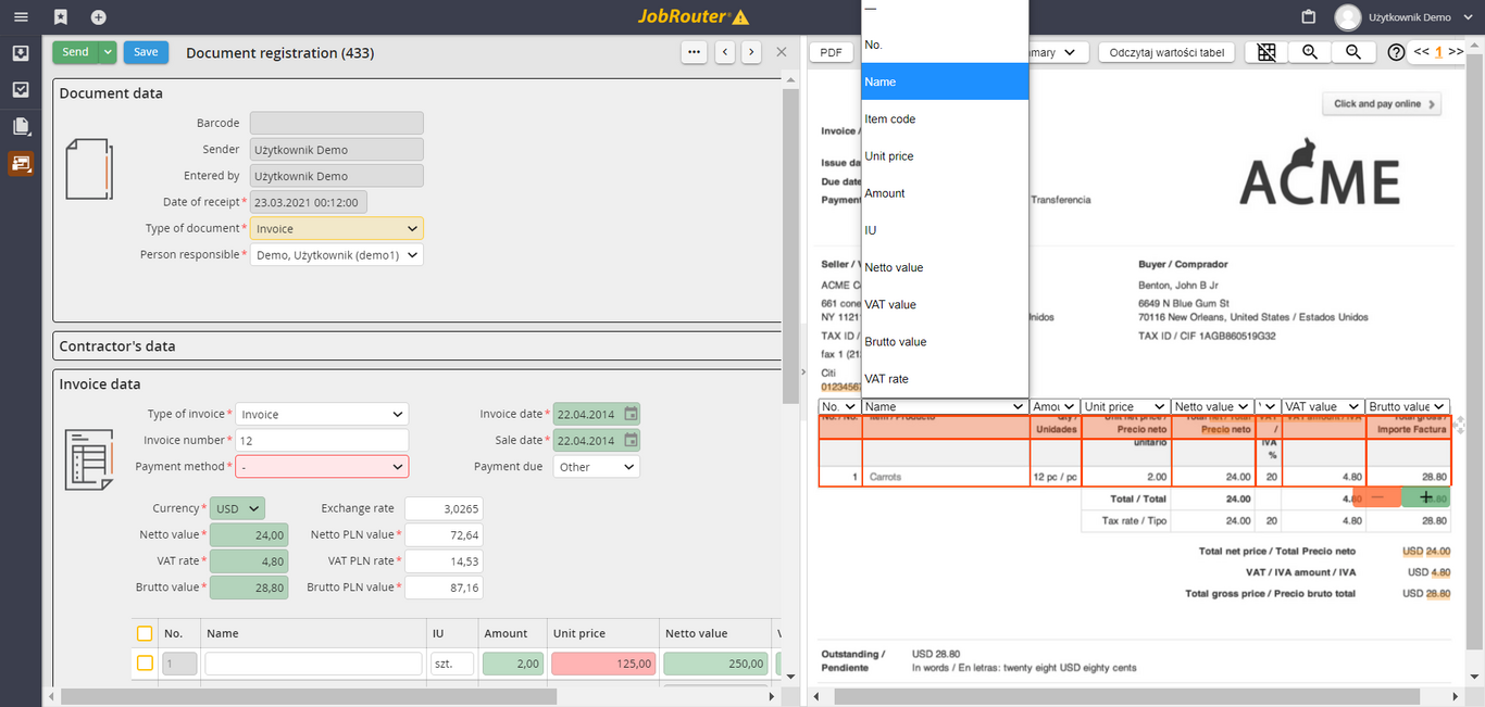 OCR System for Intelligent Data Recognition