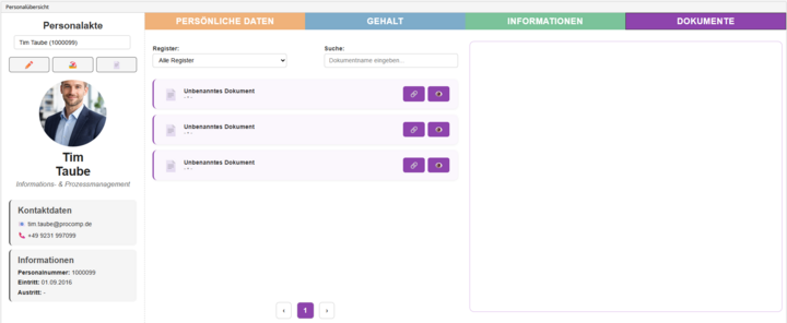 Beispiel Dashboardansicht