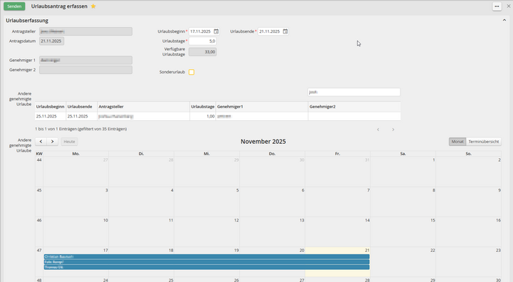 Urlaubsmanagement